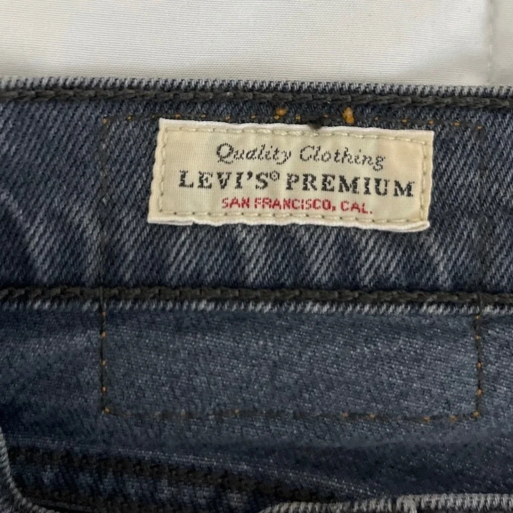 Levi's‎ Premium 501s Skinny Jeans Black Distressed Faded Look Denim Womens 27